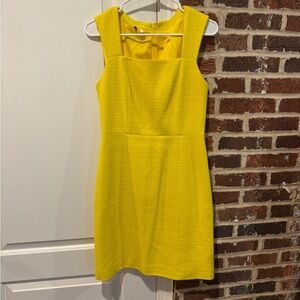 4. Collective Square Neck Yellow Mini Dress